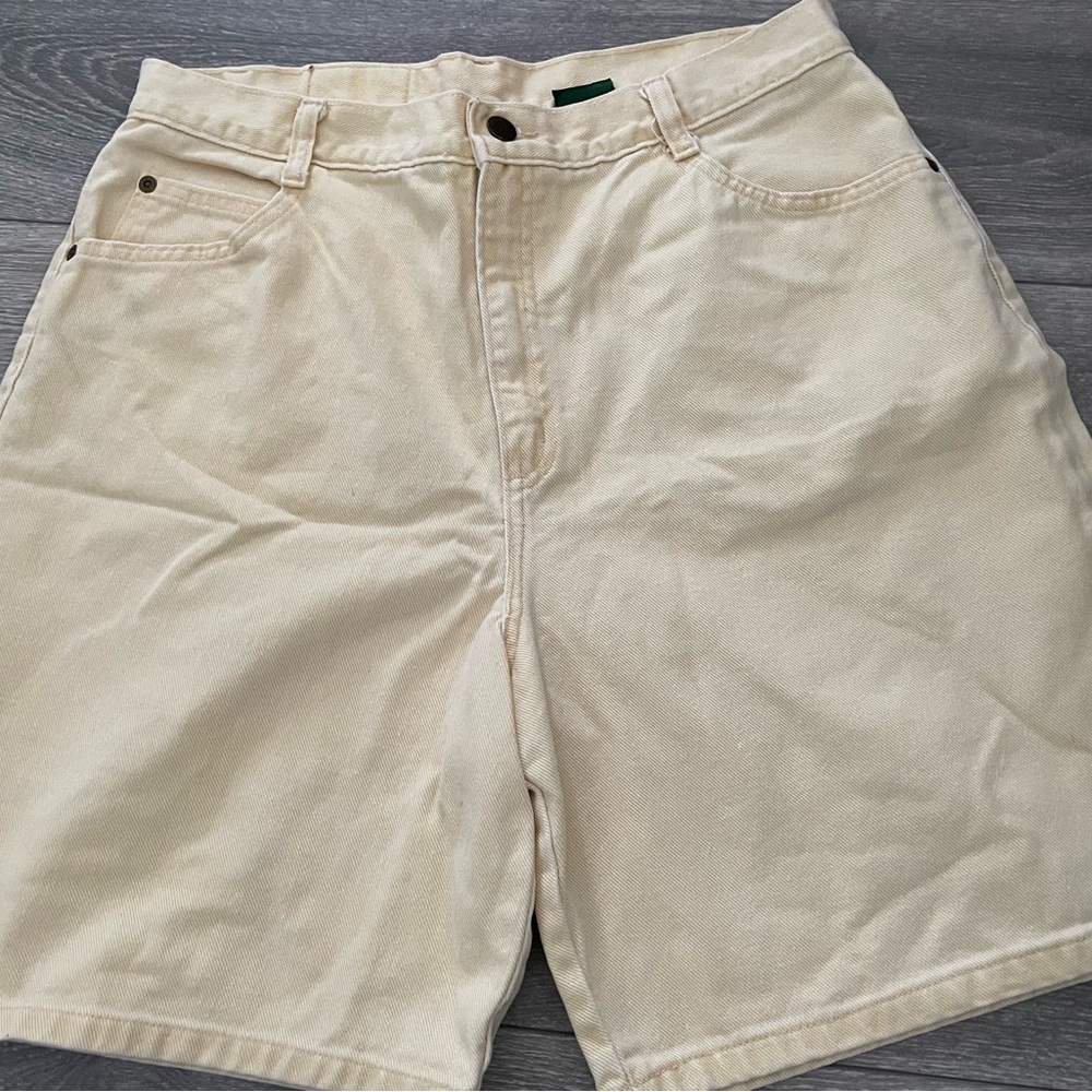 Vintage hunt club yellow denim shorts